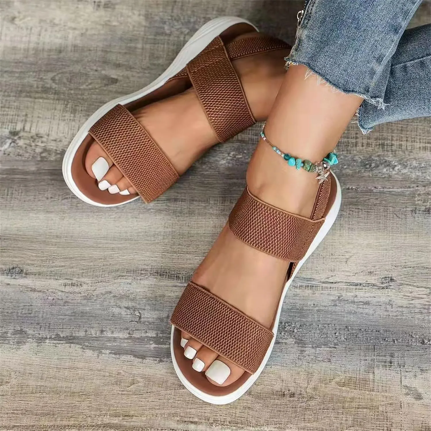 Arch Support Sandals Women's Dressy Fashion Orthotic Flip Flops Ladies Slip On Lightweight Comfortable Orthopedic Slippers