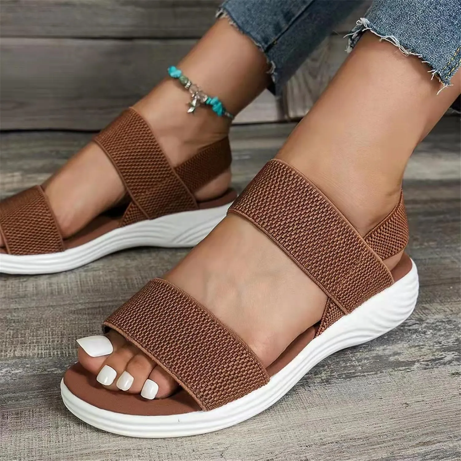 Arch Support Sandals Women's Dressy Fashion Orthotic Flip Flops Ladies Slip On Lightweight Comfortable Orthopedic Slippers
