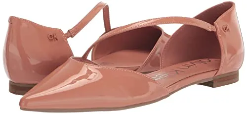 Calvin Klein Women's Sannie Flat, Dark Blue 400, 11