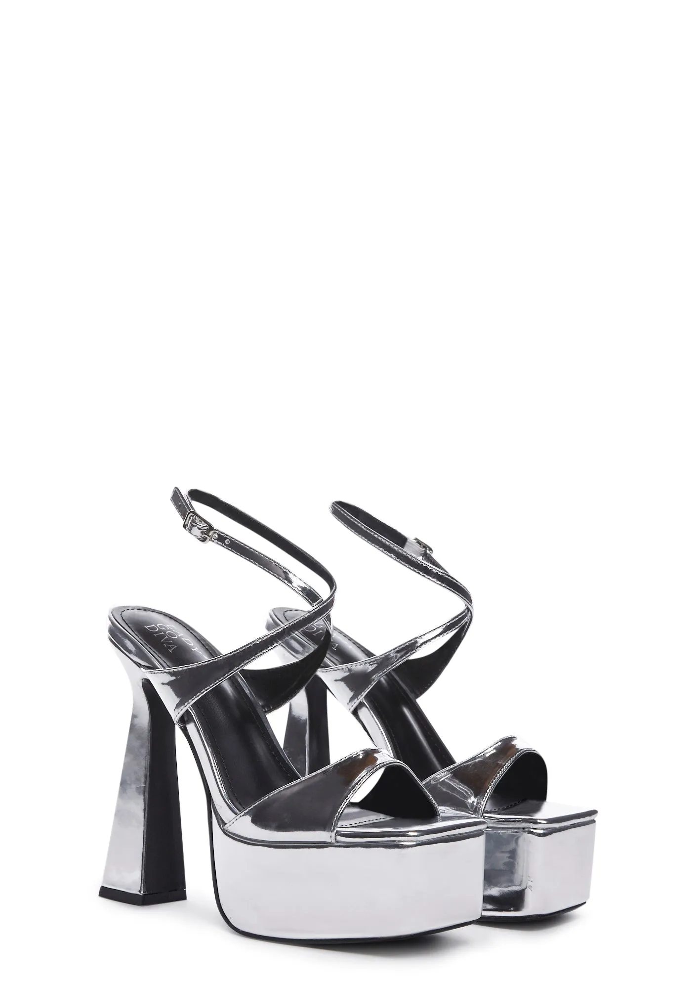Can't Outdo Me Platform Heels