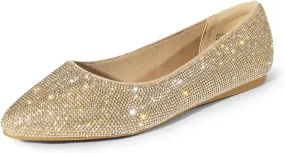 DREAM PAIRS Women's Dress Pointed Toe Flats Ballet Comfort Soft Slip On Casual Flat Shoes for Work Office Business