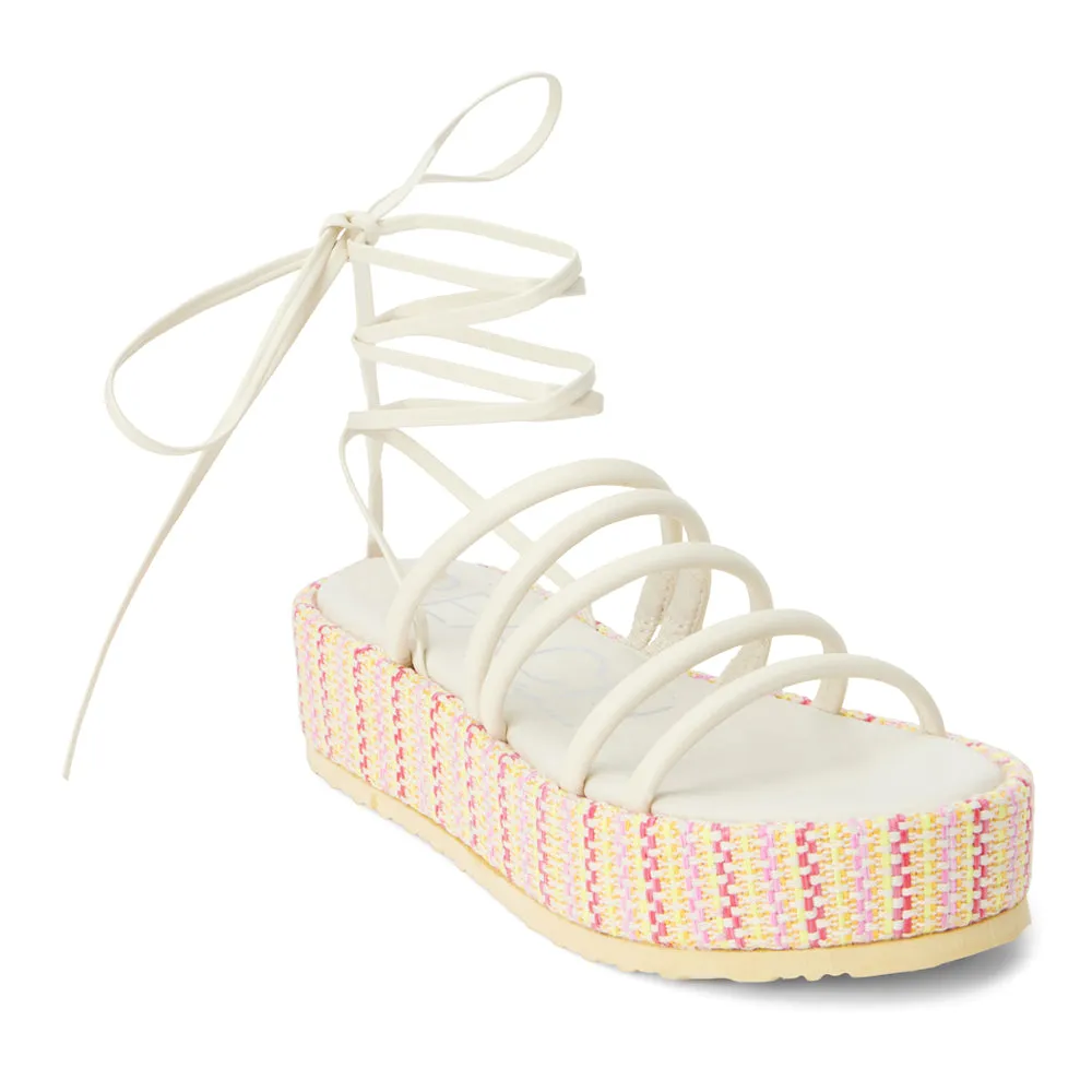 Eli Lace Up Ankle Strap Platform Sandals