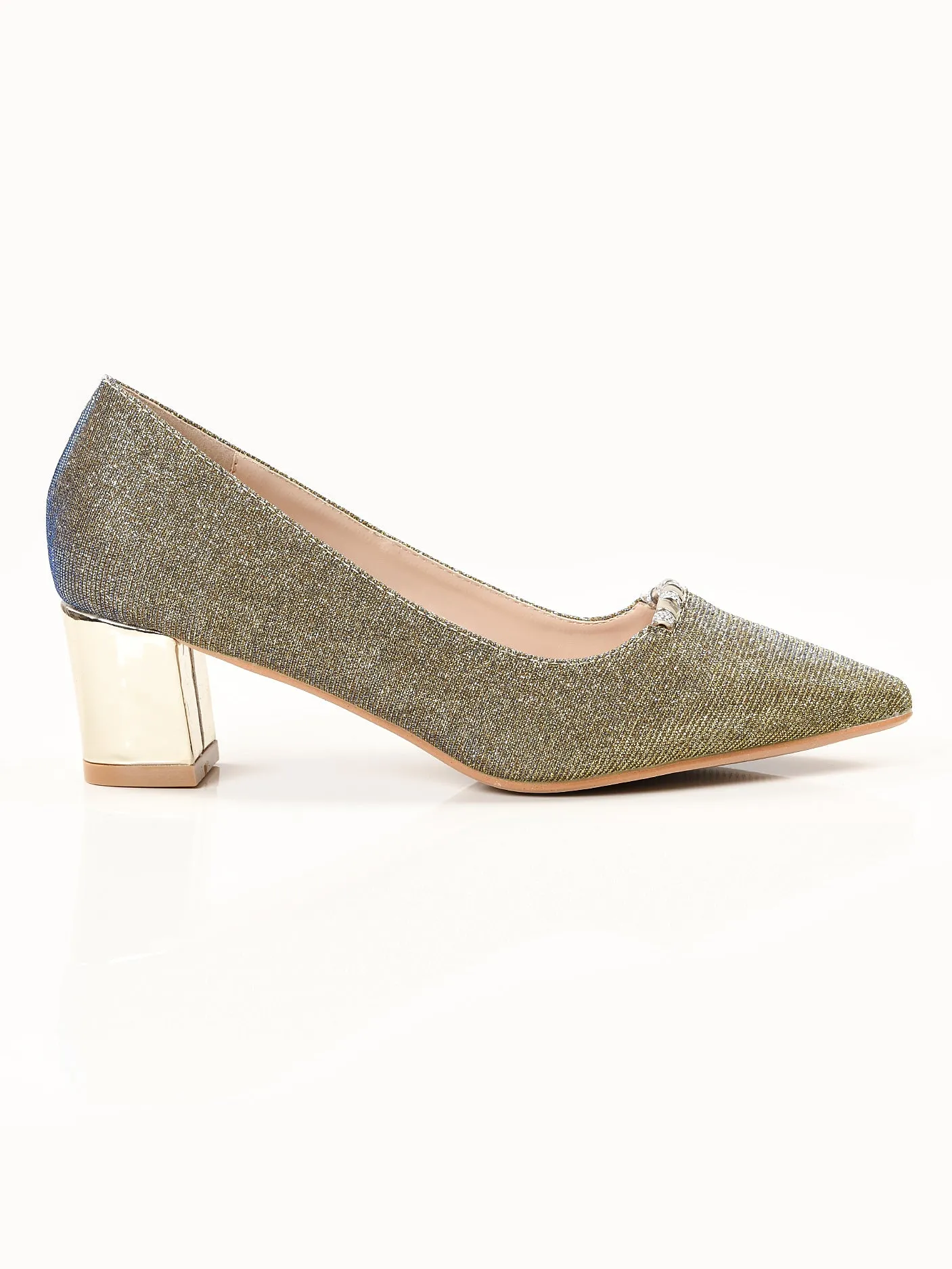 Glittery Heels - Gold