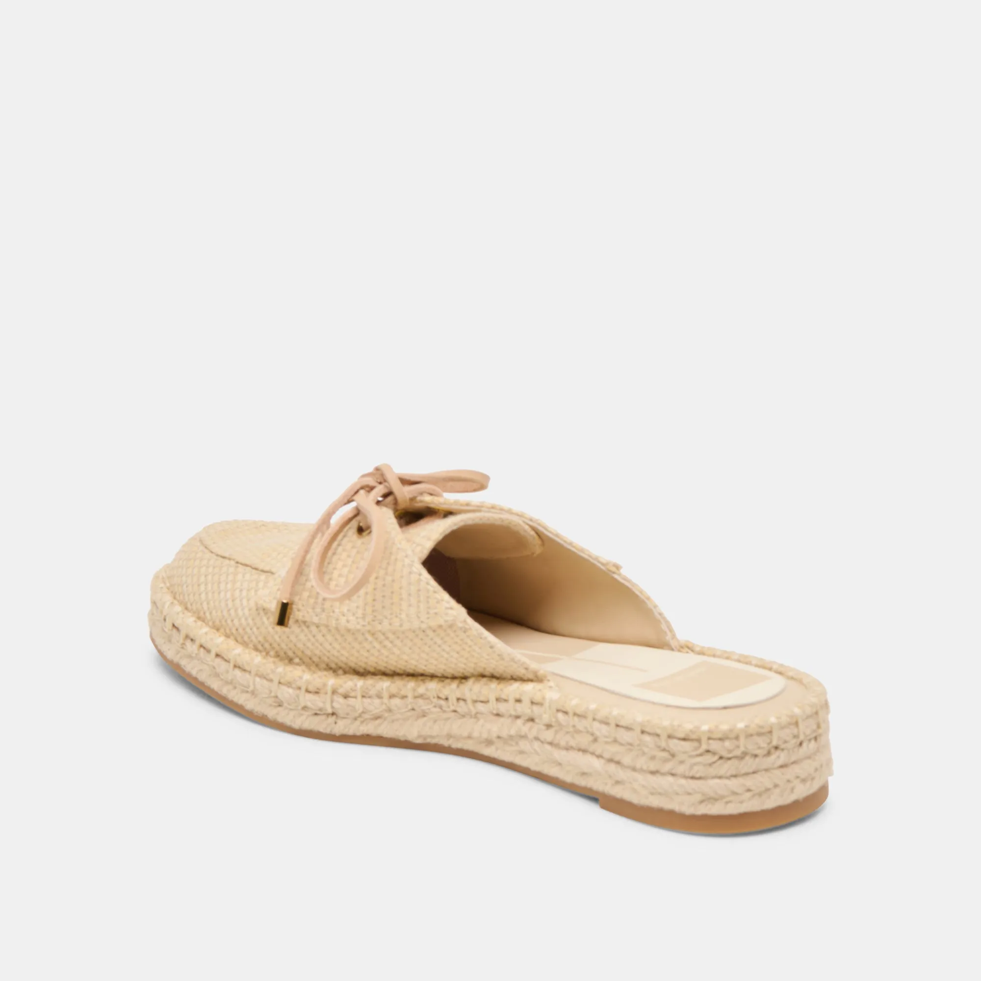 HATIE FLATS NATURAL RAFFIA