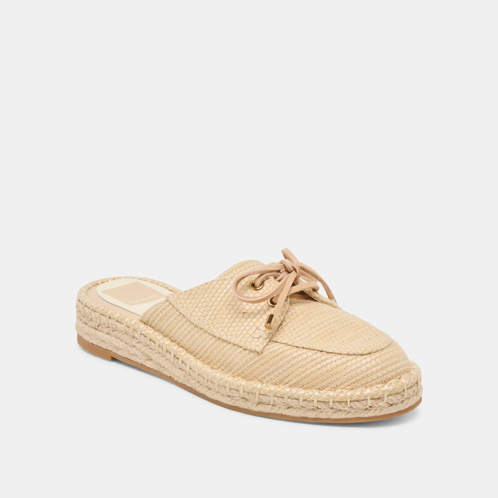 HATIE FLATS NATURAL RAFFIA