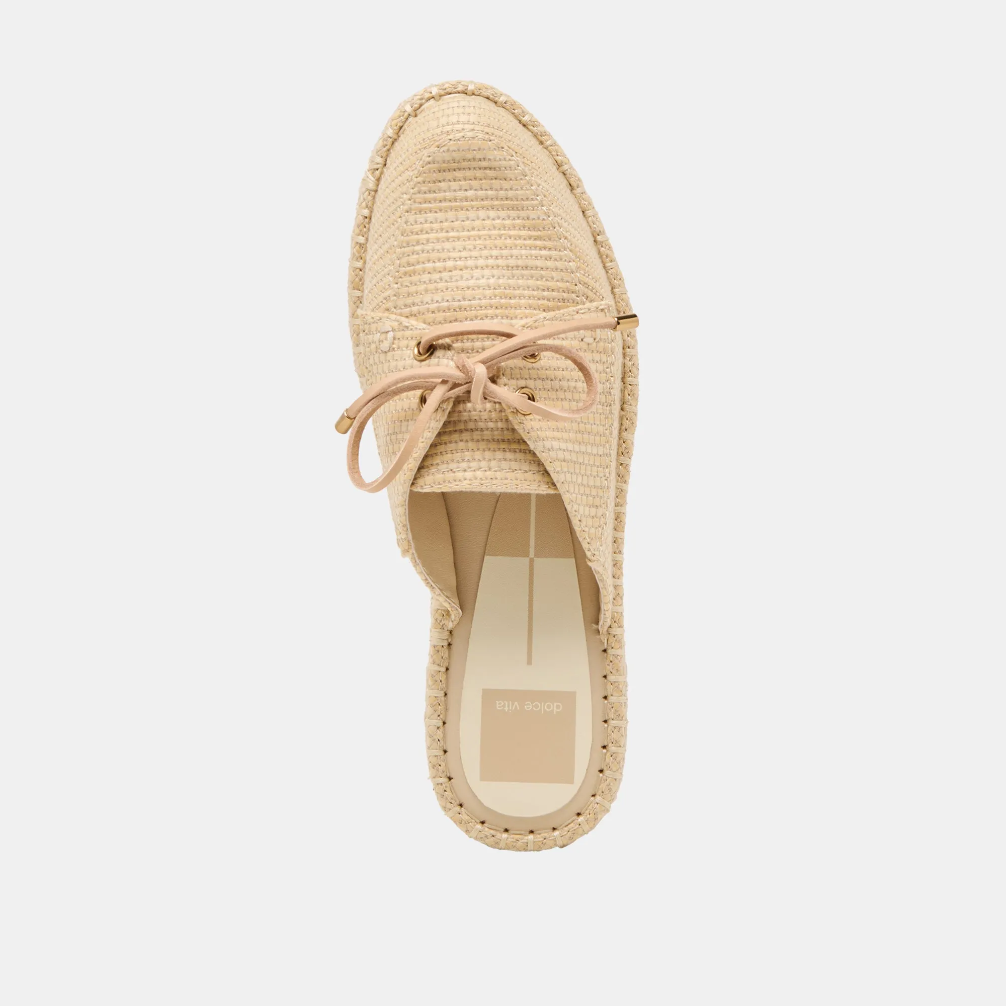 HATIE FLATS NATURAL RAFFIA