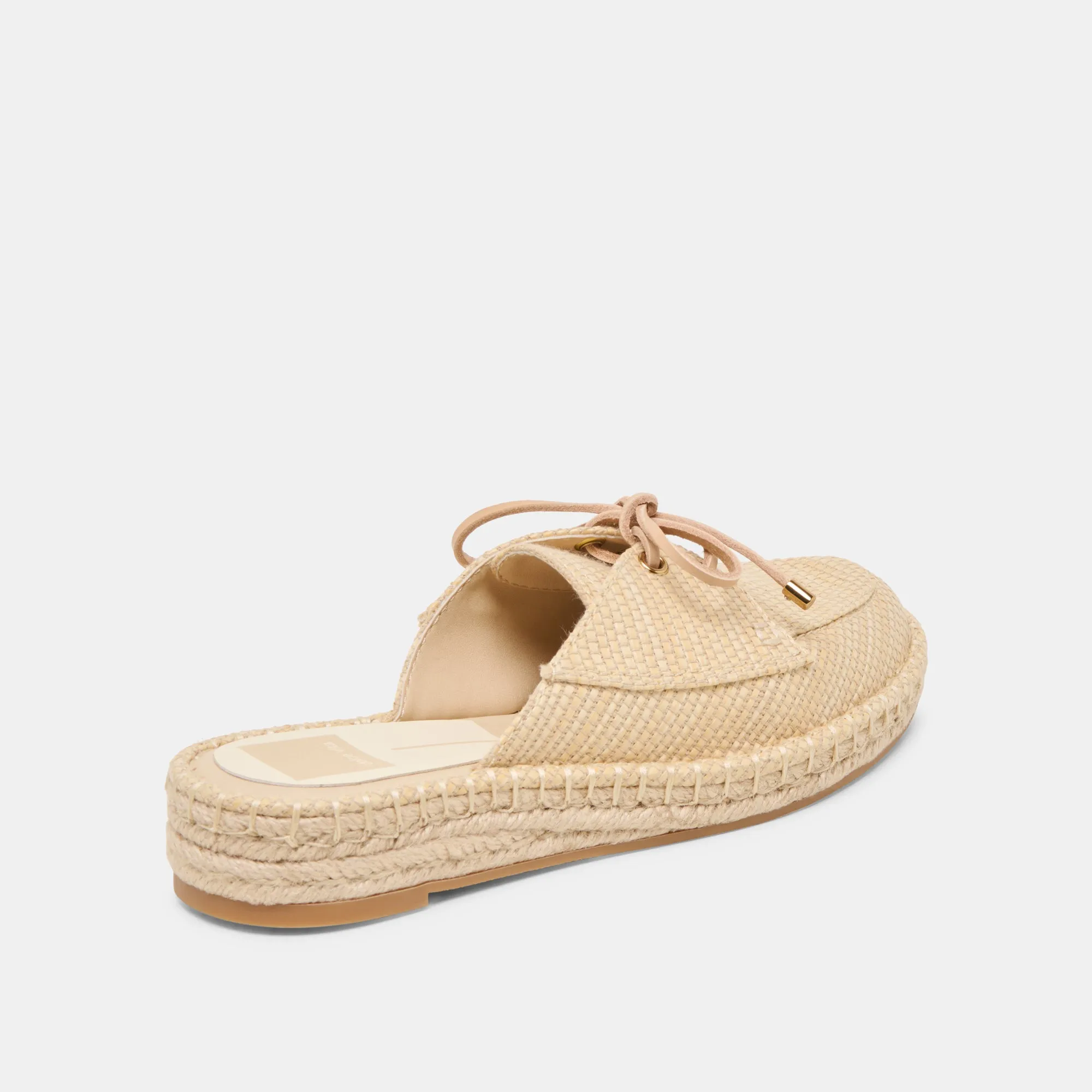 HATIE FLATS NATURAL RAFFIA