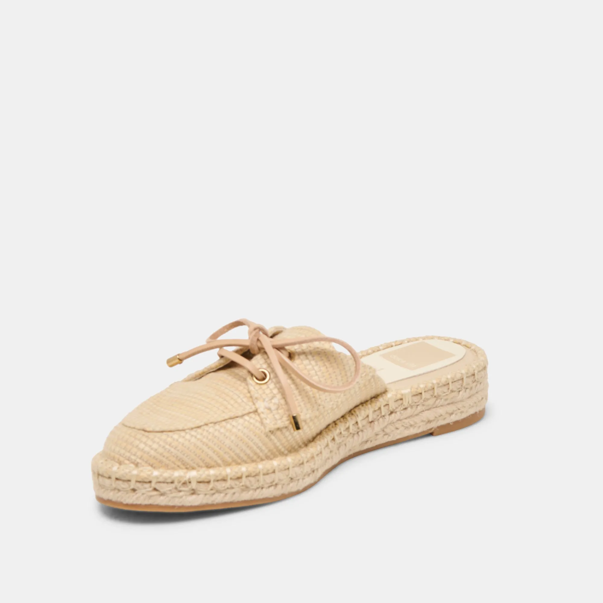 HATIE FLATS NATURAL RAFFIA