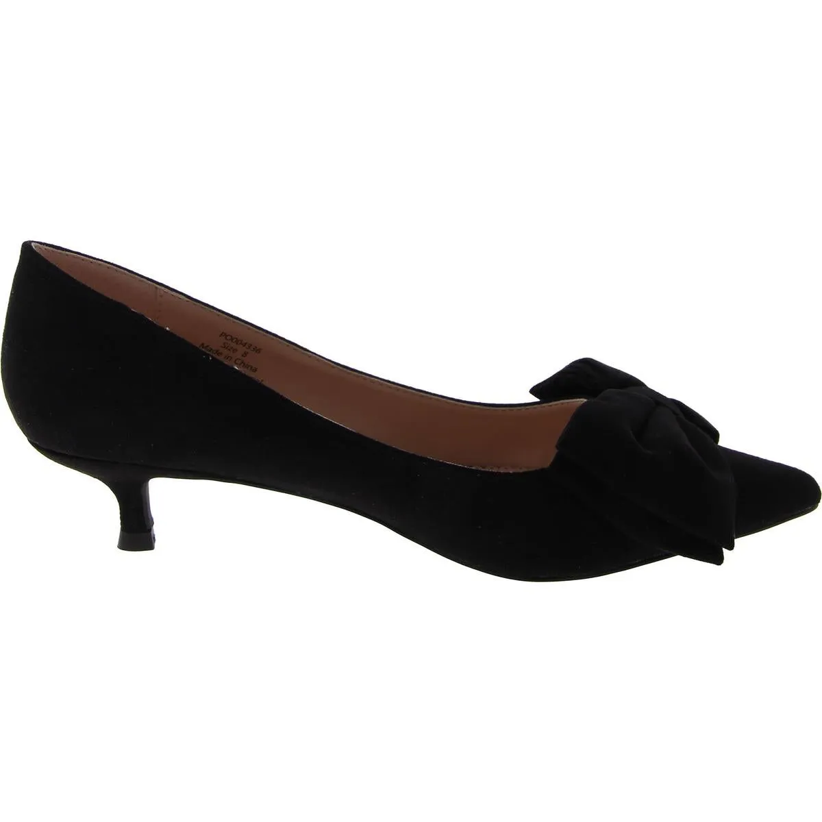 Journee Collection Womens Faux Suede Slip On Kitten Heels