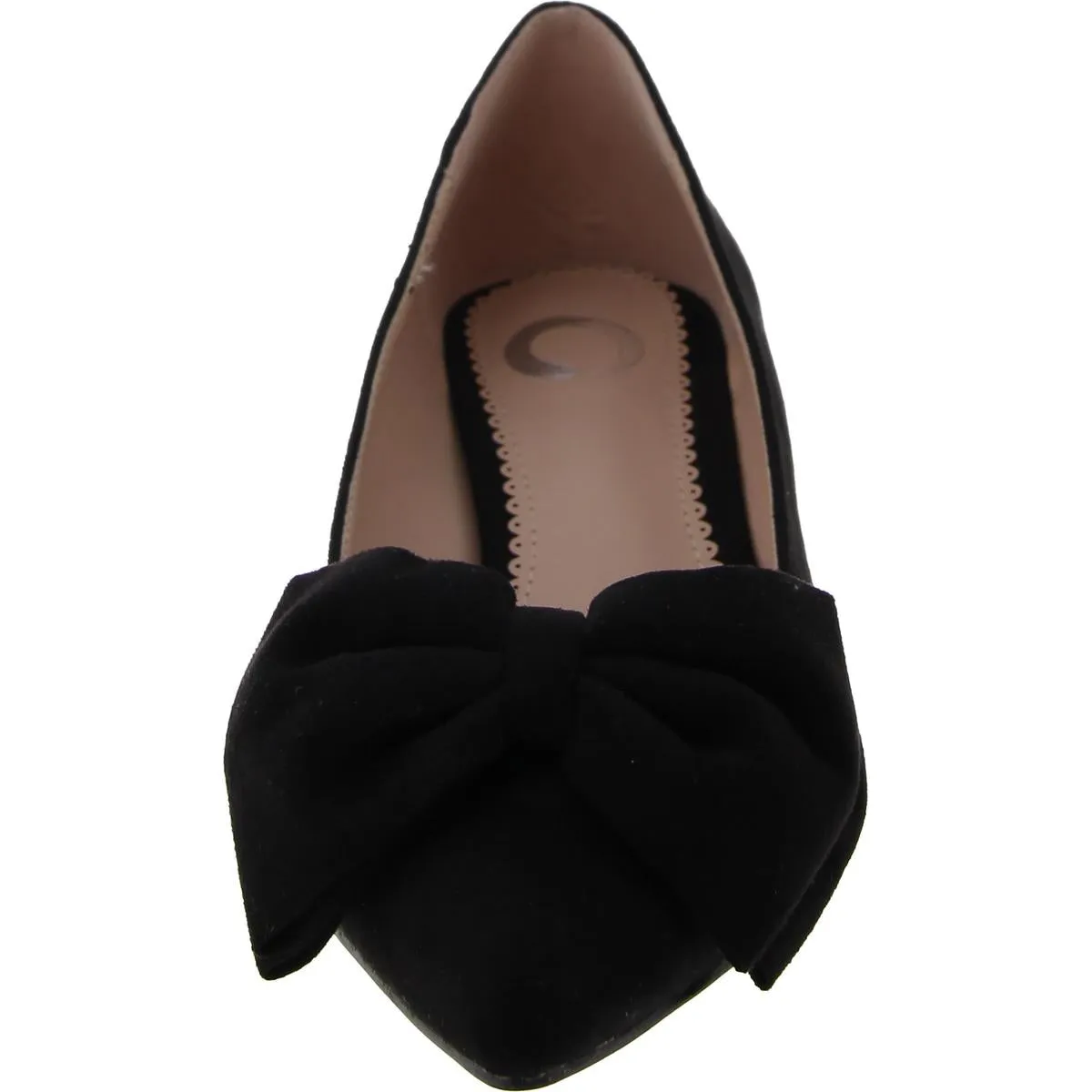 Journee Collection Womens Faux Suede Slip On Kitten Heels