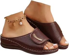 Lausiuoe Orthopedic Sandals For Women Arch Support Walking Sandals Orthotic Slippers Comfort Flip Flops Dressy Summer Slides