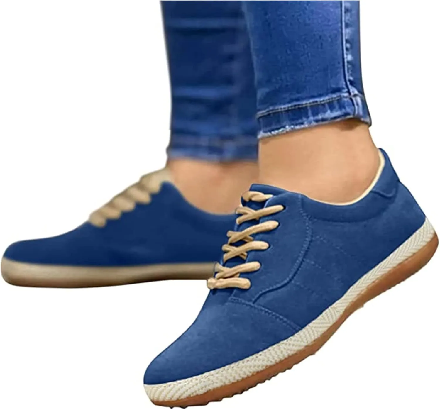Lausiuoe Shoes for Women Sneakers Slip On Comfortable Casual Fashion Sneakers Walking Classic Lightweight Canvas Flat Loafers