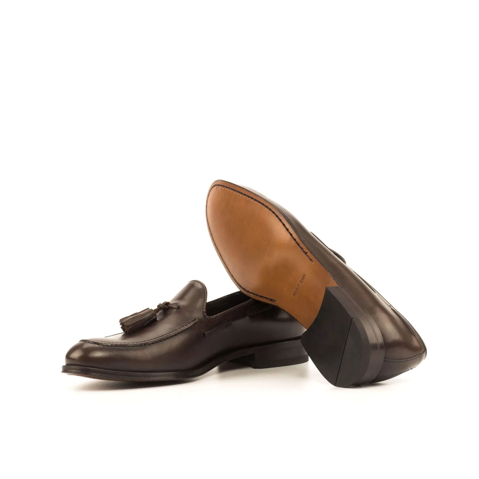 Loafer-Painted Calf, Box Calf, Dark Brown