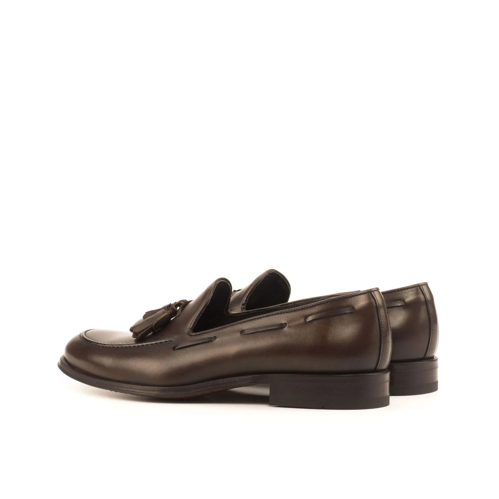 Loafer-Painted Calf, Box Calf, Dark Brown