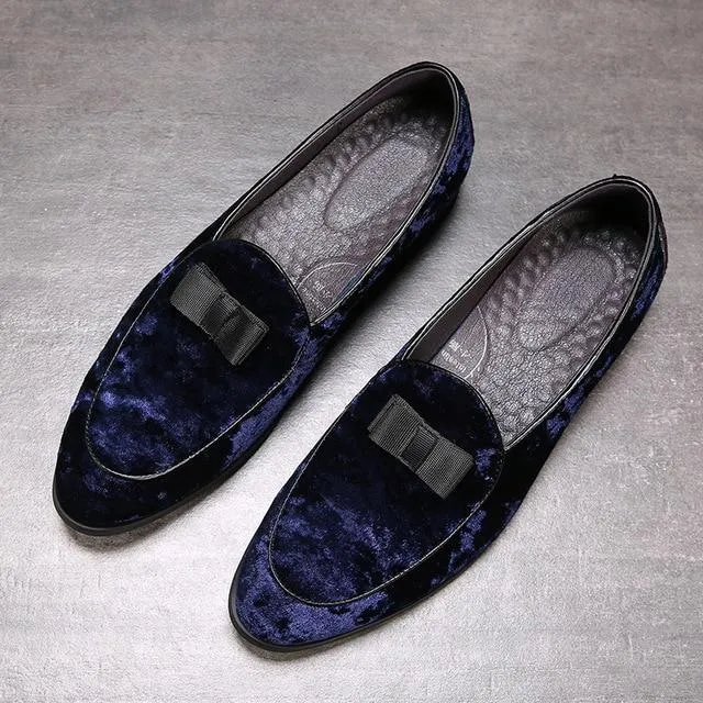 Luxury Suede Leather Formal Men's Loafers Dress Shoes