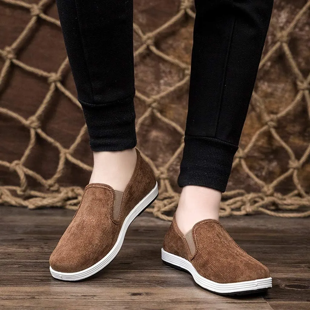 Men Slip On Sneaker Comfortable Lightweight Breathable Casual Sneaker Wide Width Orthopedic Shoes with Arch Support