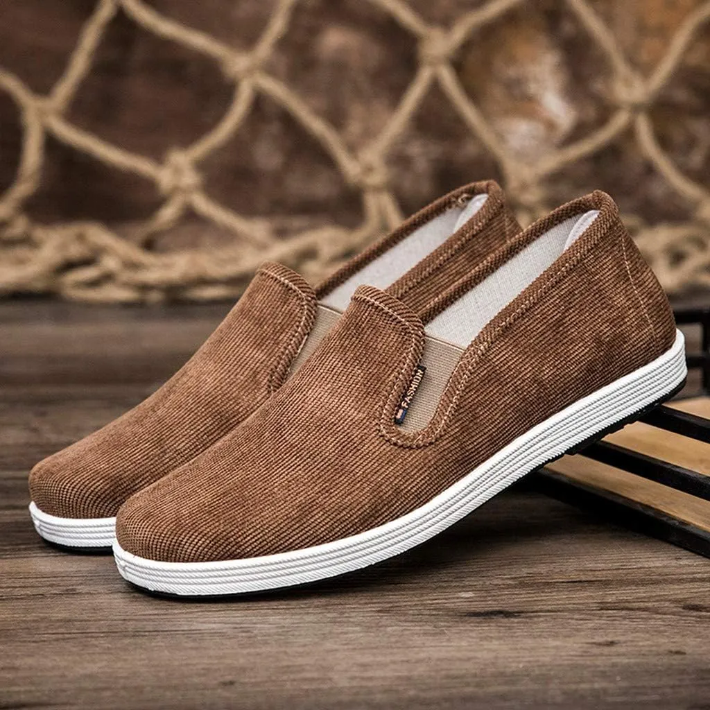 Men Slip On Sneaker Comfortable Lightweight Breathable Casual Sneaker Wide Width Orthopedic Shoes with Arch Support