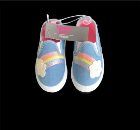 NEW Swiggles Toddler Slip on Casual Sneakers Rainbow, Sz 10