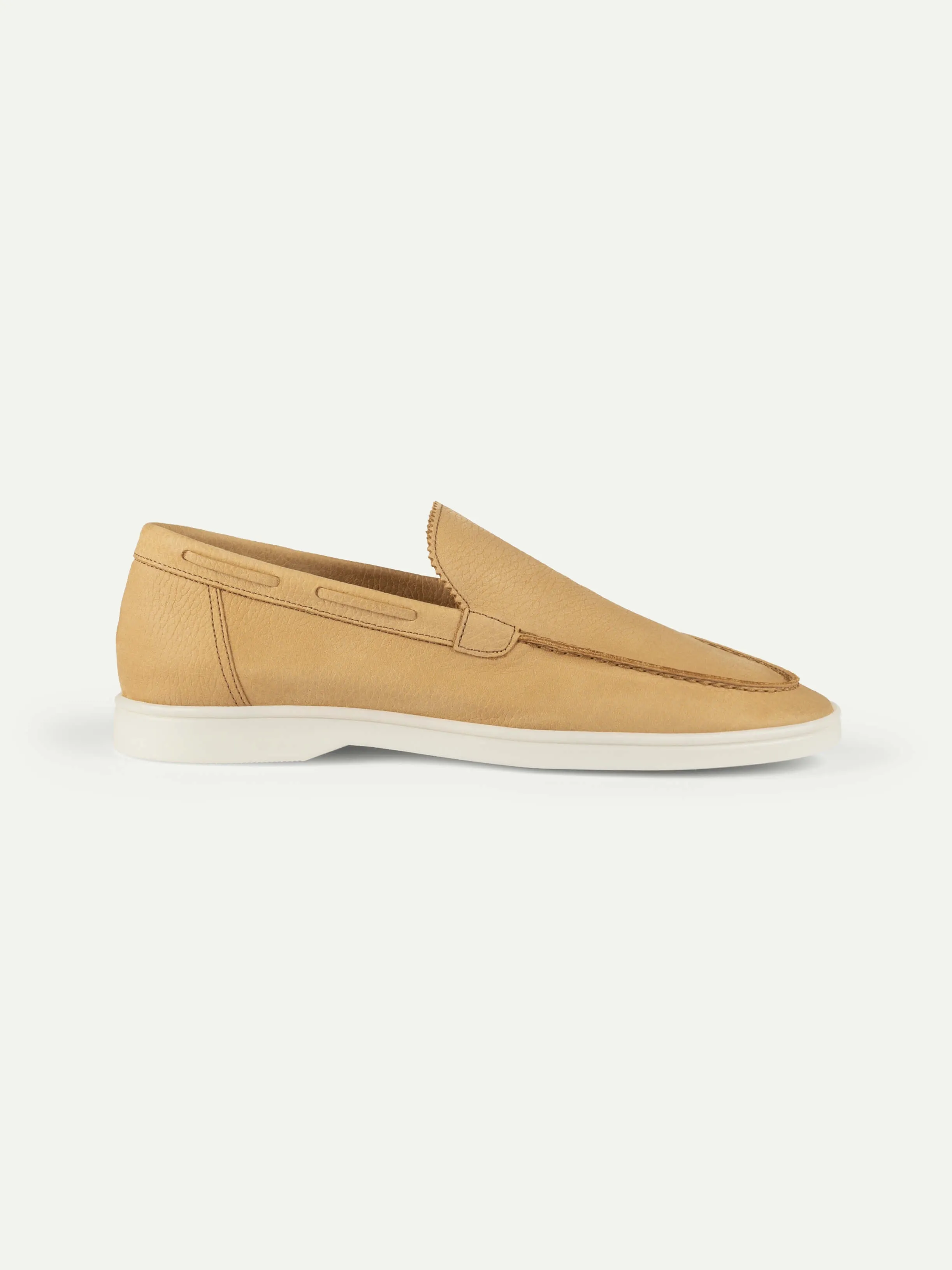 "Beige Nubuck" - Yacht Loafers