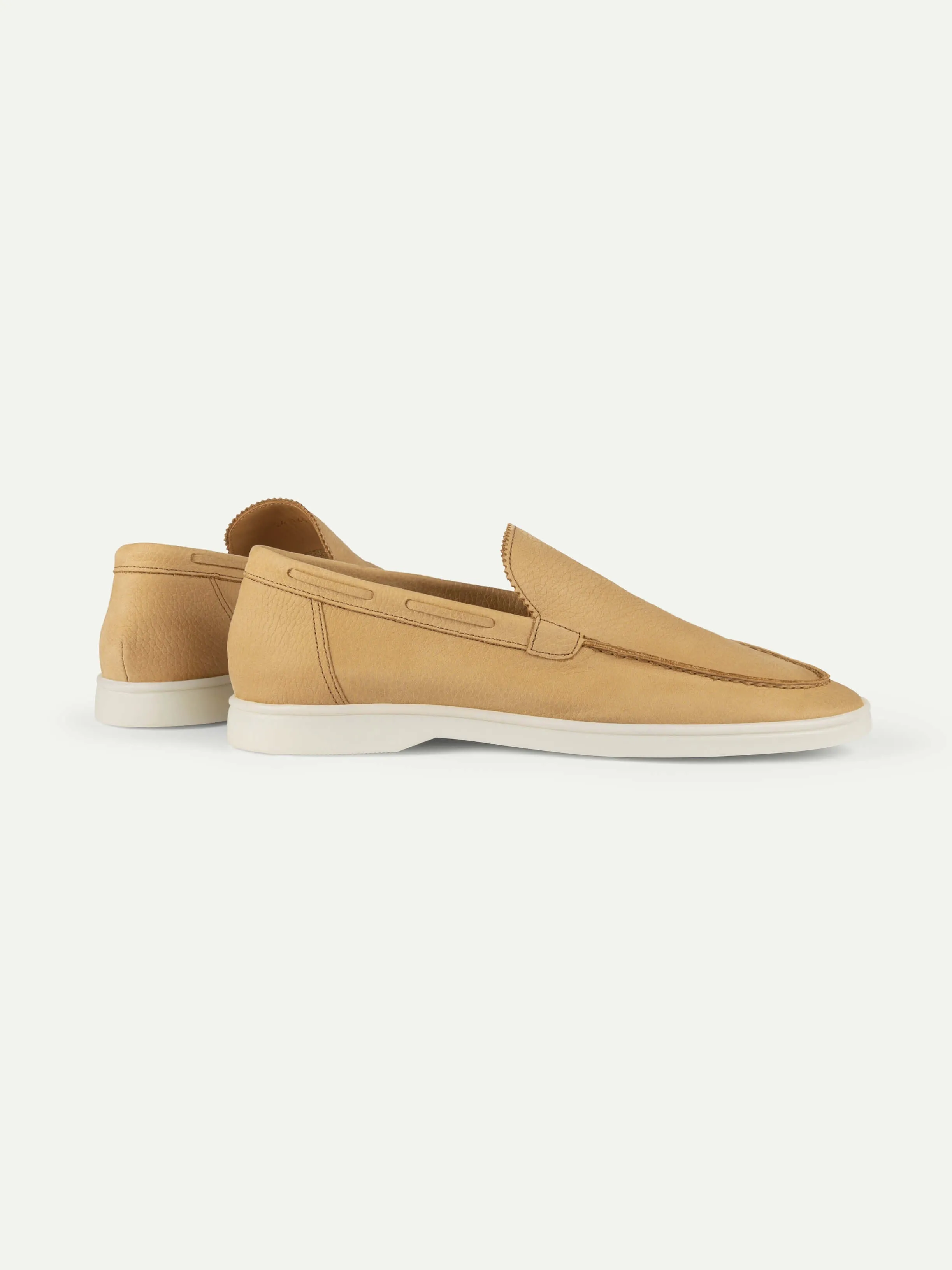 "Beige Nubuck" - Yacht Loafers