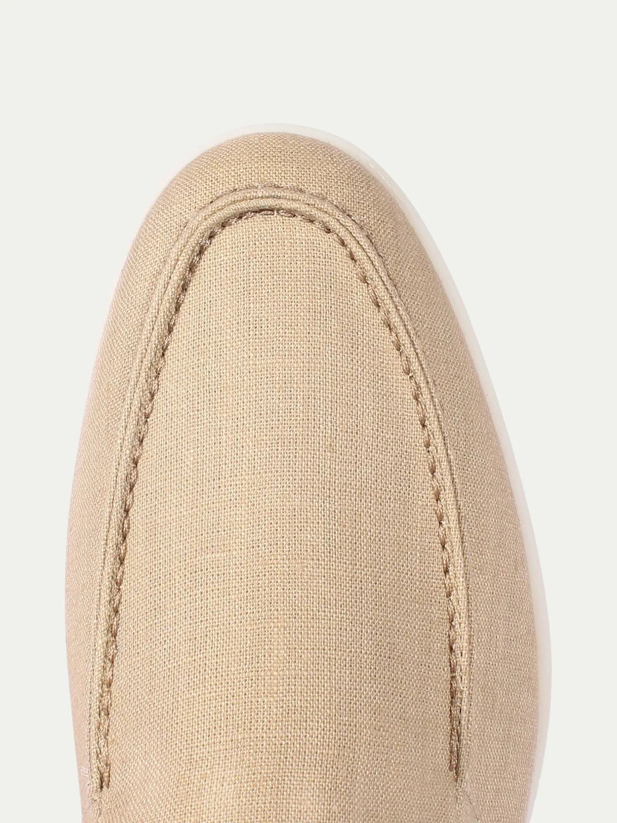 "Beige" - Linen Yacht Loafers