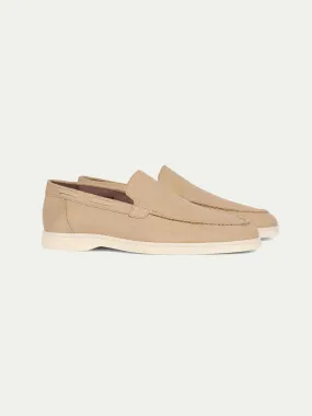 "Beige" - Linen Yacht Loafers