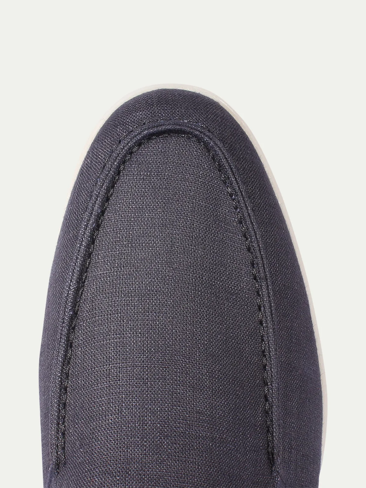 "Navy" - Linen Yacht Loafers