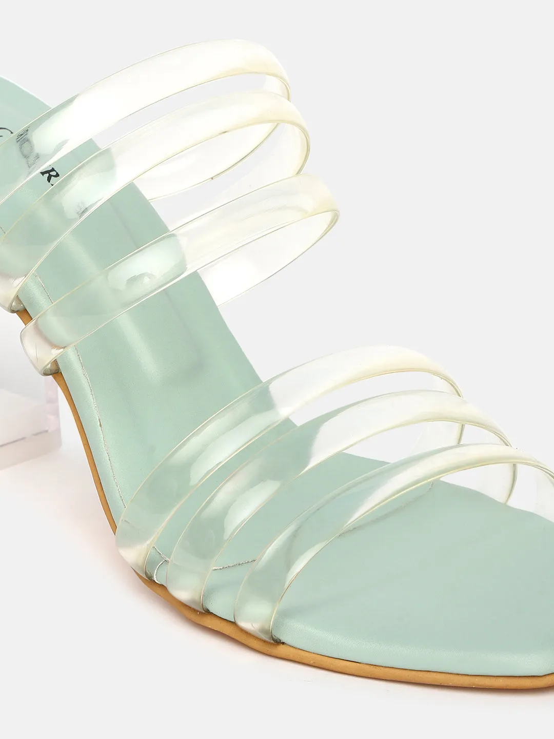 Tranparent Block Heels
