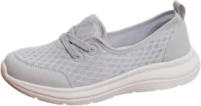 Women's Sneakers Lightweight Slip On Sport Shoes Arch Support Orthopedic Shoes Slip-On Walking Shoes Flat Loafer